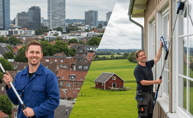 Vinduespolering i Store Byer vs. Landdistrikter Hvad er Forskellen?