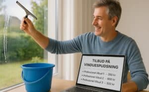 Sådan sparer du penge på Vinduespudsning